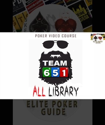 TEAM651 ALL LIBRARY - Elite Poker Course Cheap