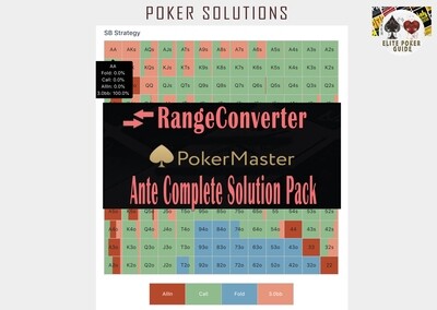 RANGECONVERTER Pokermaster Ante Complete Solution Pack For Cheap