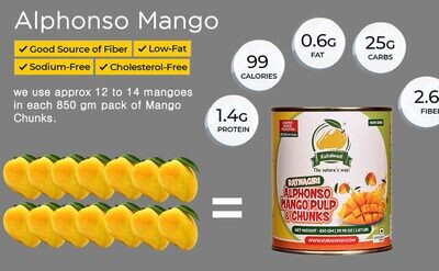 Ratnagiri Alphonso Mango Pulp & Chunks