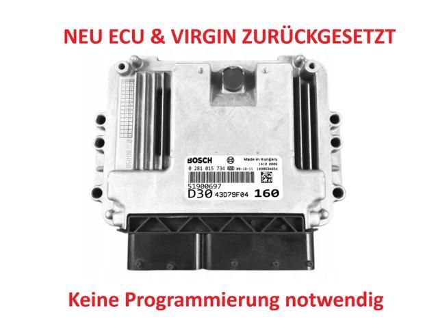 Bosch 0281015734 VIRGIN ECU 51836090 DUCATO JUMPER BOXER 3.0