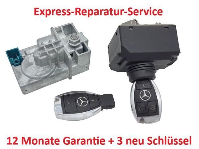 Mercedes EZS ELV EIS Zündschloss Lenkradverriegelung Reparatur+ 3 neu Schlüssel Mercedes EZS ELV EIS Zündschloss Lenkradverriegelung Reparatur+ 3 neu Schlüssel