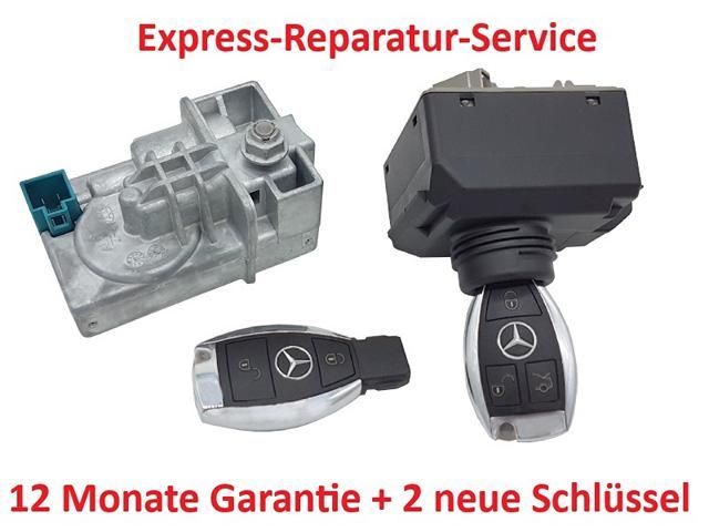 Mercedes EZS ELV EIS Zündschloss Lenkradverriegelung Reparatur+ 2 neu Schlüssel