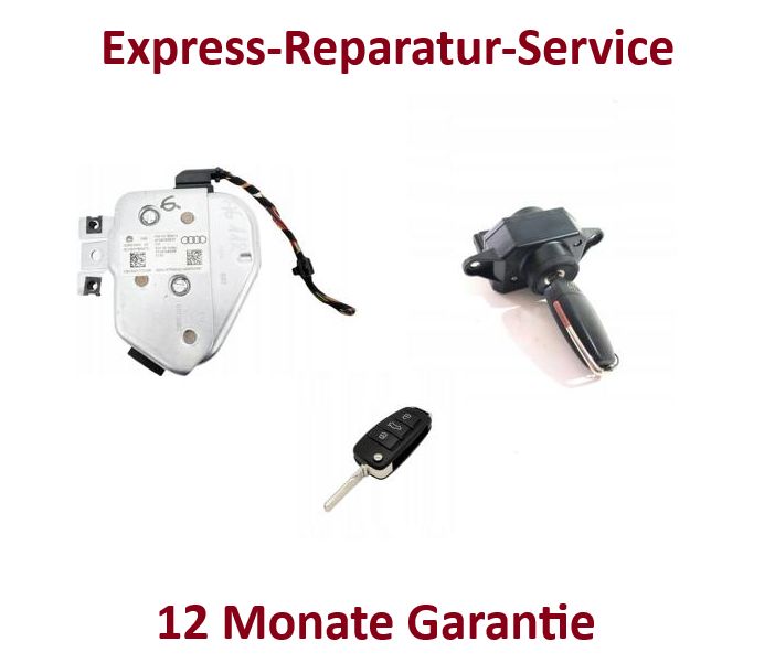 Audi A6 Q7  EZS ELV Zündschloss Lenkradverriegelung Reparatur + 2 neu Schlüssel