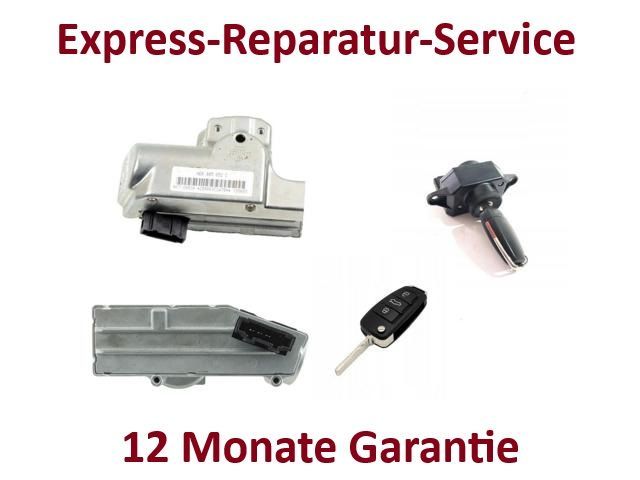 VW Audi Bentley Porsche EZS ELV Lenkradverriegelung Reparatur+ 2 neue Schlüssel