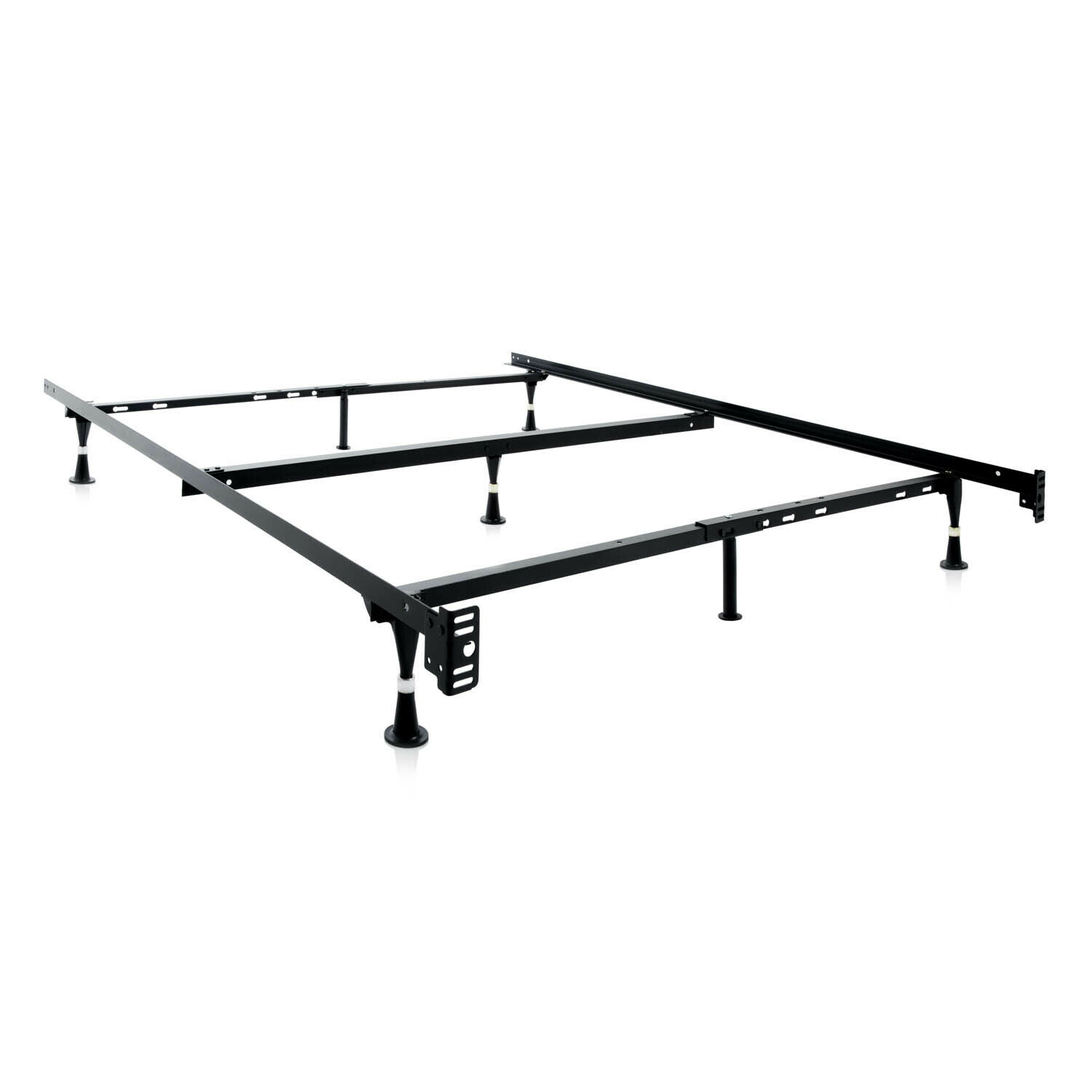Malouf Twin/Full/Queen Bed Frame with Rollers or Glides