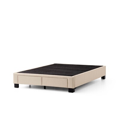 Malouf Duncan 2-Drawer Platform Bed, Stone (CS)