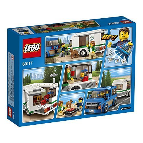 Furgoneta y caravana, multicolor   - Lego City modelo número 60117 de  250 piezas / edades 5-12