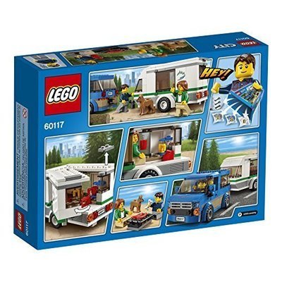 Furgoneta y caravana, multicolor   - Lego City modelo número 60117 de  250 piezas / edades 5-12