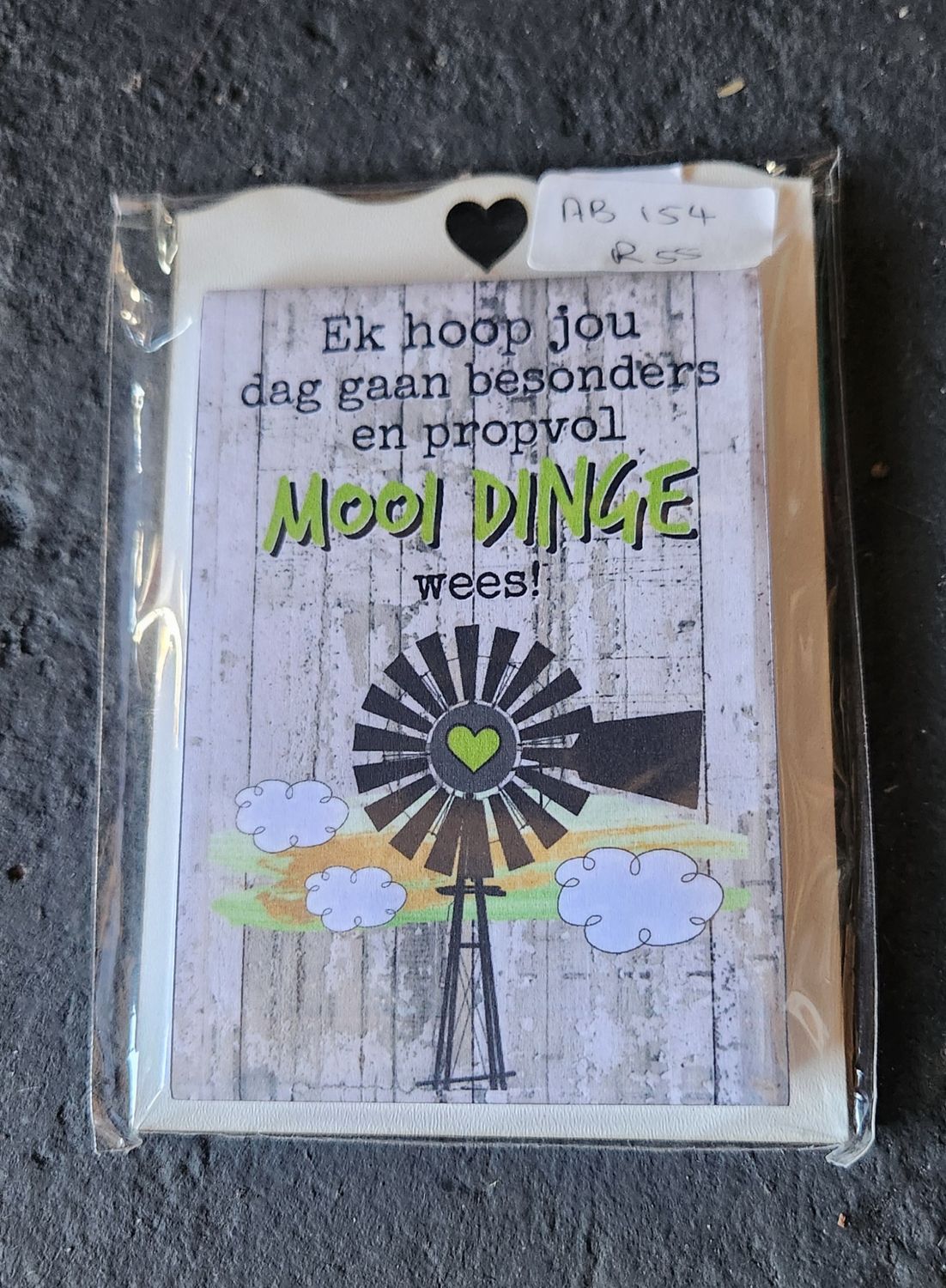 EK HOOP JOU DAG GAAN BESONDERS EN PROPVOL MOOI DINGE WEES "  MAGNETIC NOTEPAD
