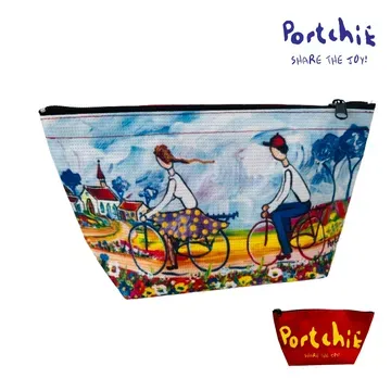 VANITY BAG - BOY AND GIRL CYCLING