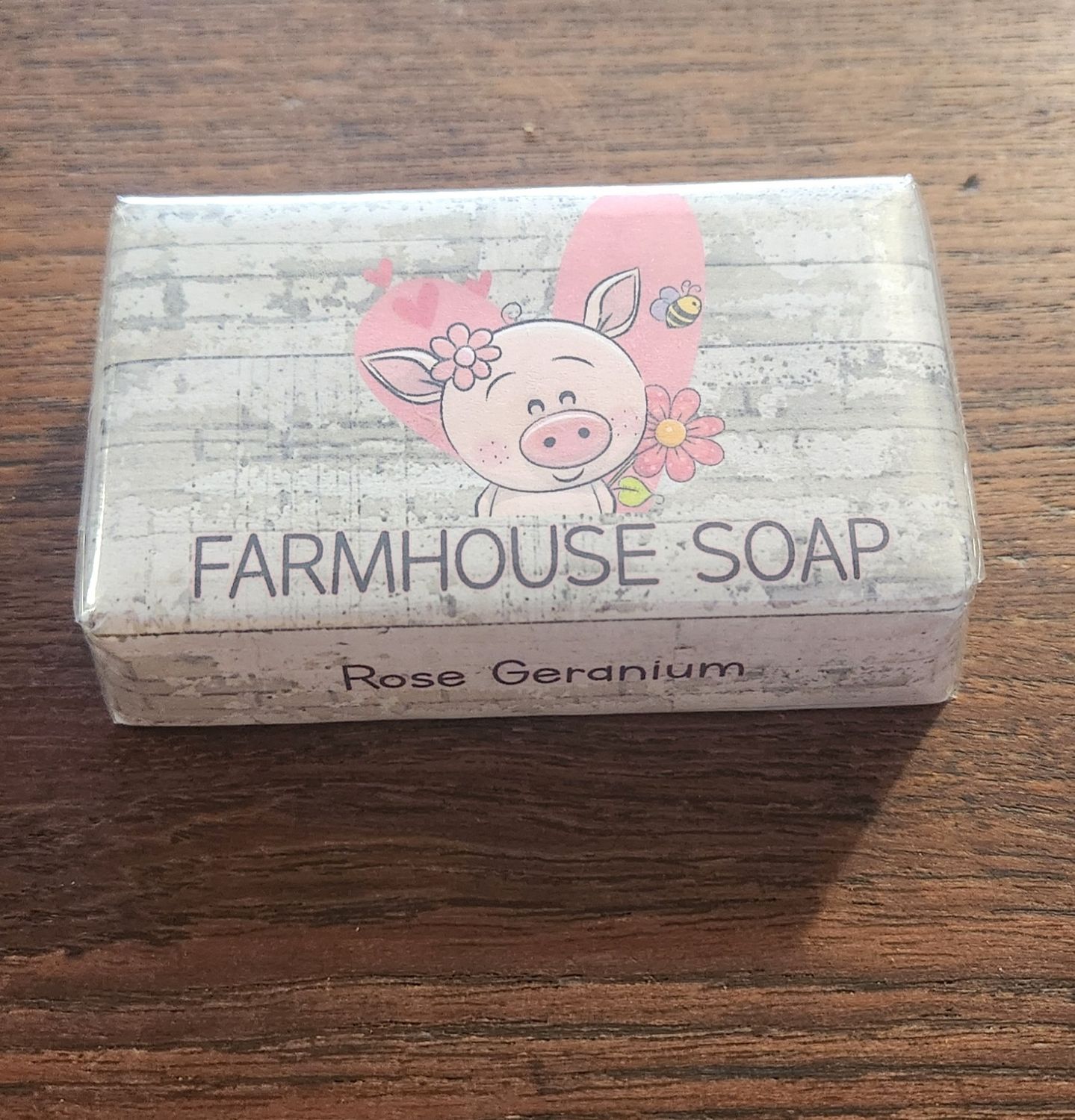 FARMHOUSE  SOAP - ROSE GERANIUM