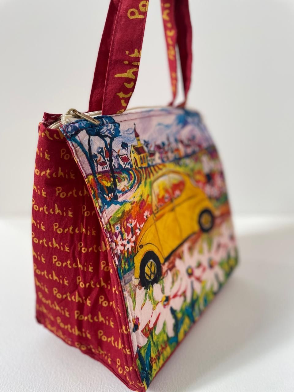 YELLOW BEETLE LUNCH BAG - PORTCHIE