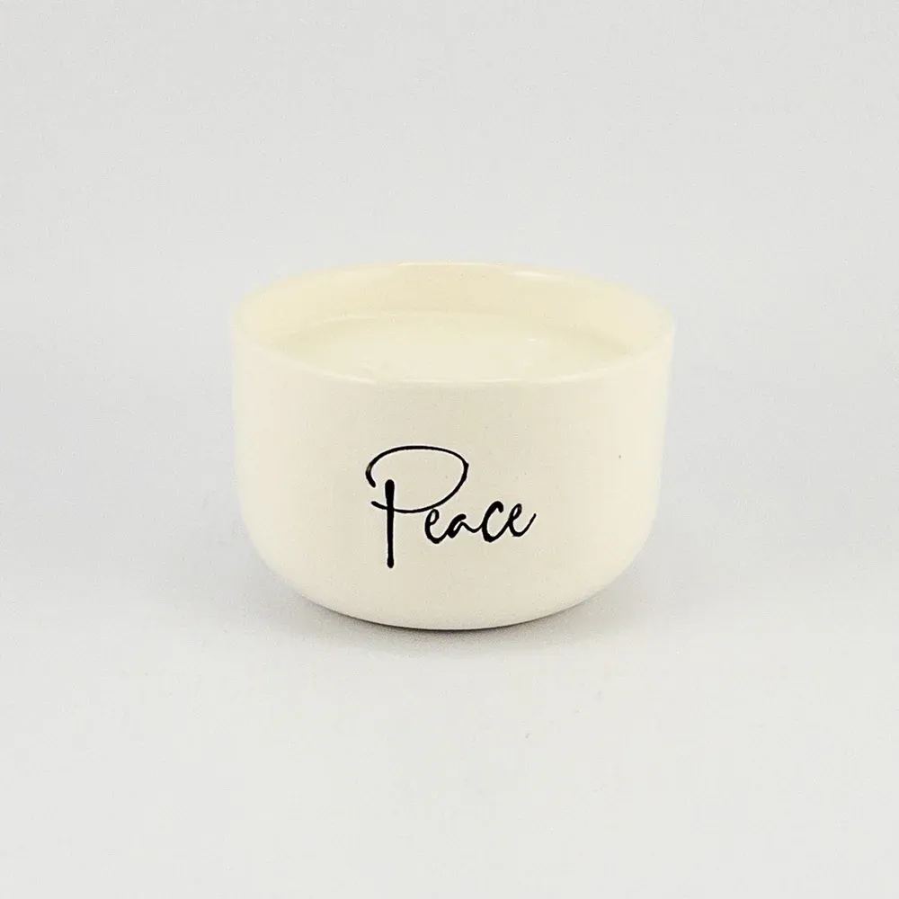 EMMA BOWL MEDIUM CANDLE - PEACE