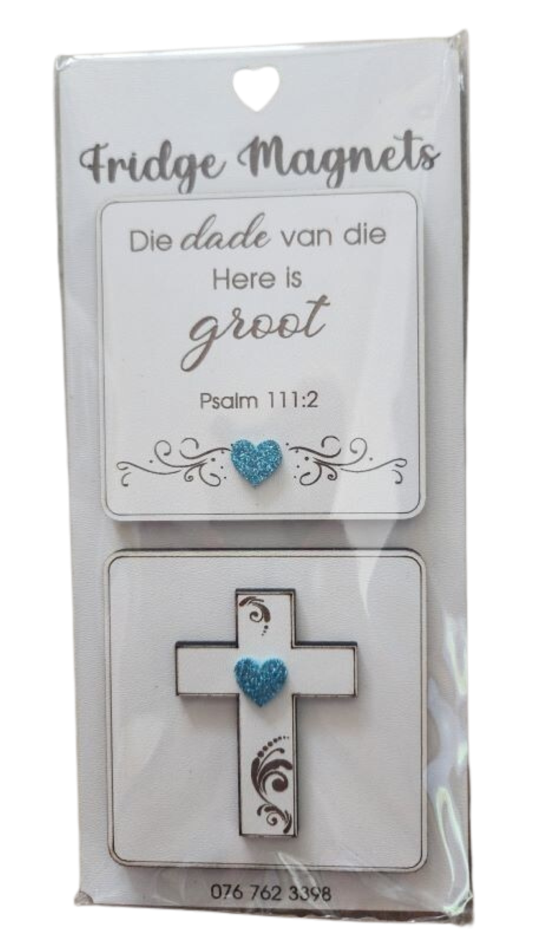 DIE DADE VAN DIE HERE IS GROOT - FRIDGE MAGNET