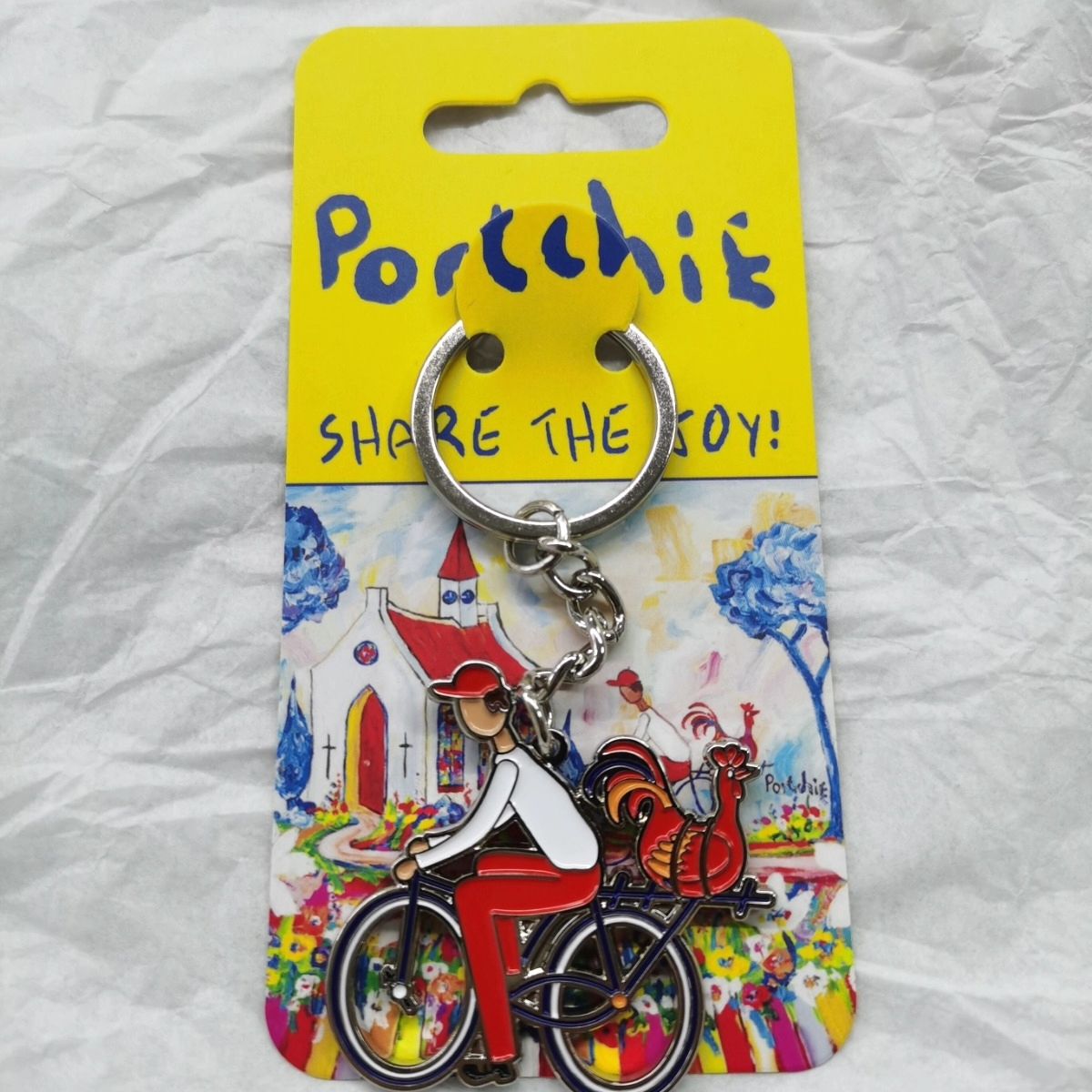 BOY ON BIKE KEYRING - PORTCHIE