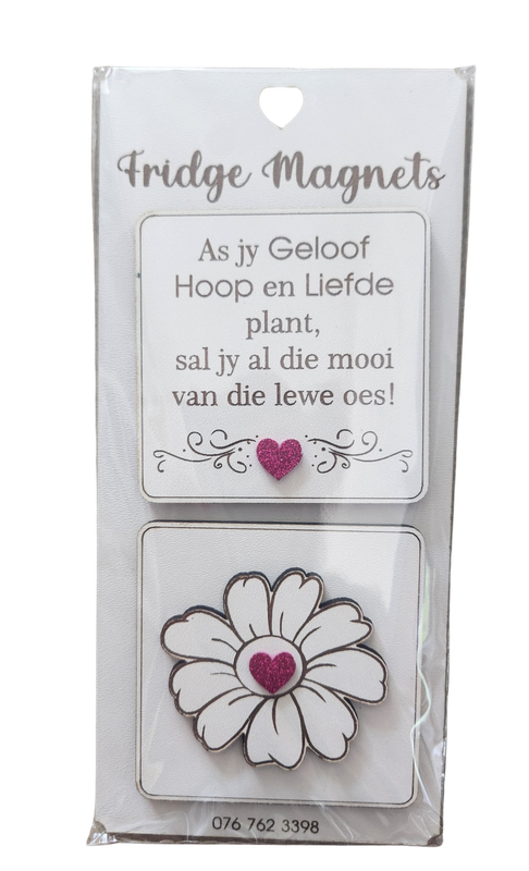 AS JY GELOOF, HOOP EN LIEFDE PLANT - FRIDGE MAGNET