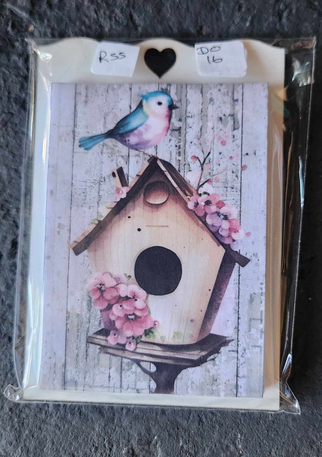 PINK AND BLUE BIRD " MAGNETIC NOTEPAD
