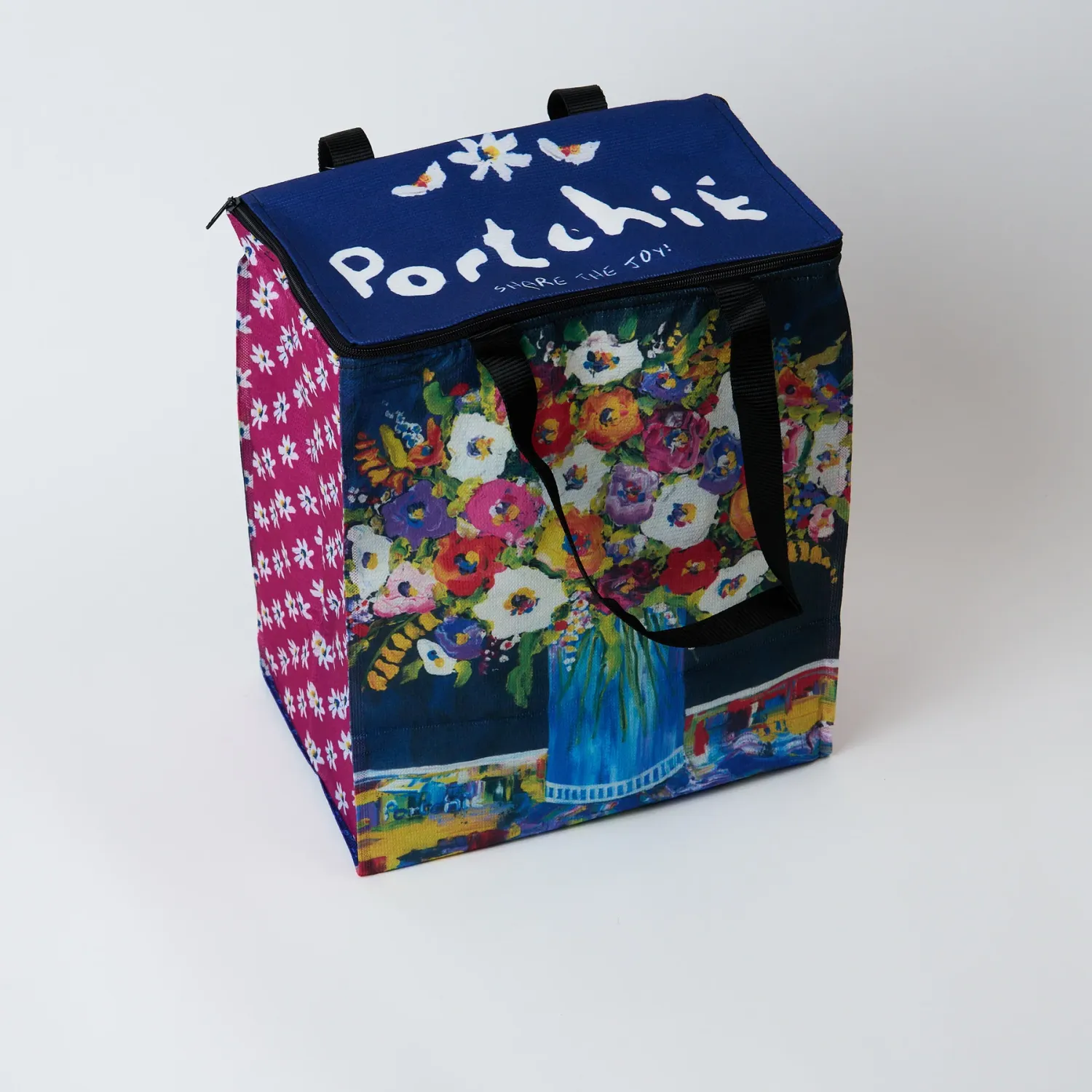 LARGE COOLER BAG -  FLOWERS