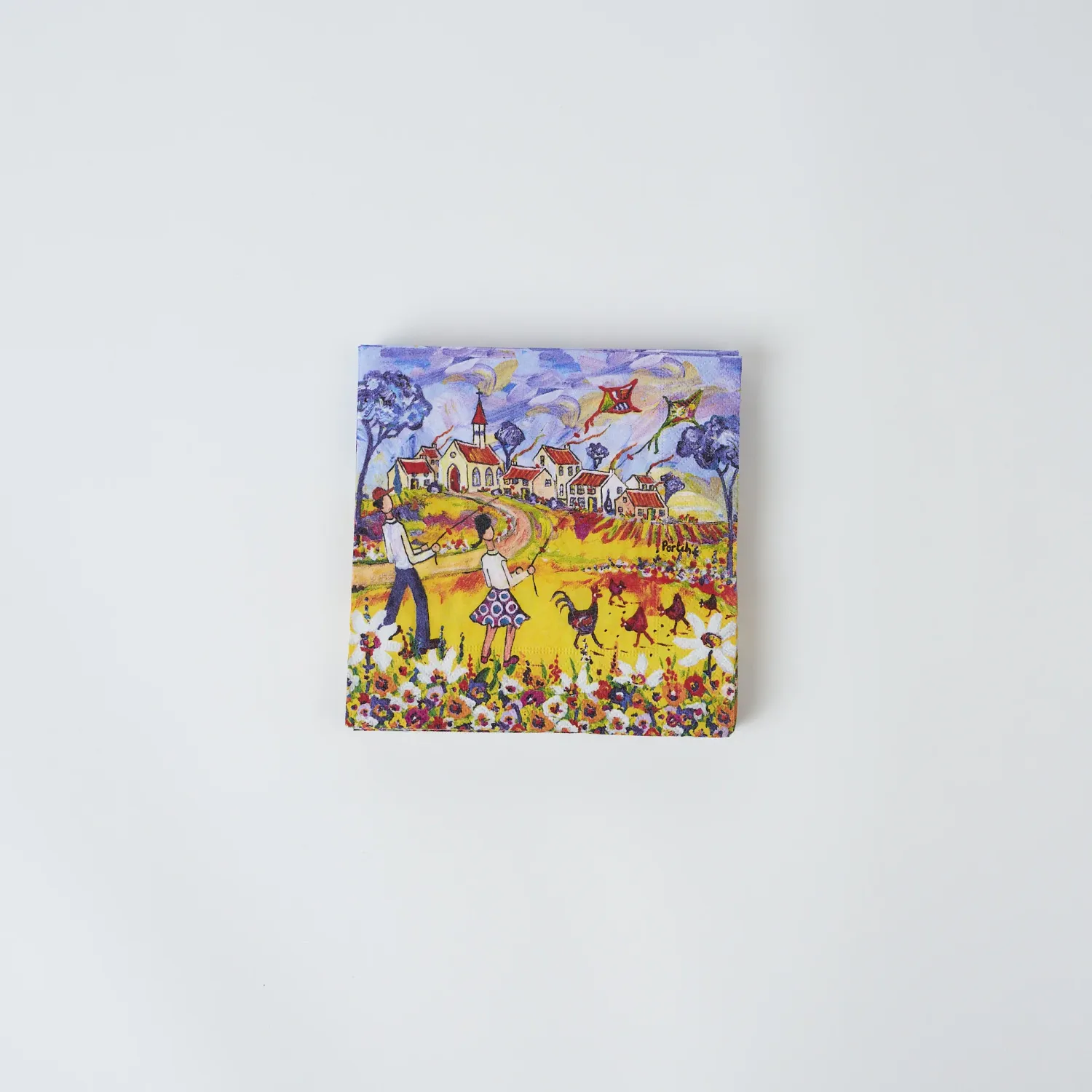 CHILDREN WITH KITES PAPER NAPKINS