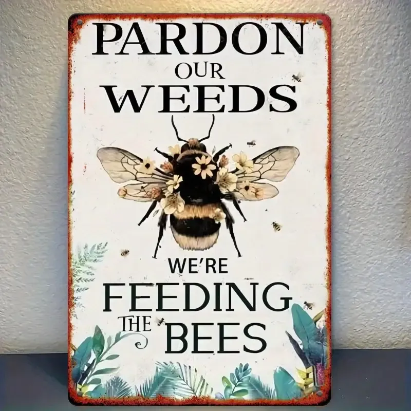 PARDON THE BEES WALL ART