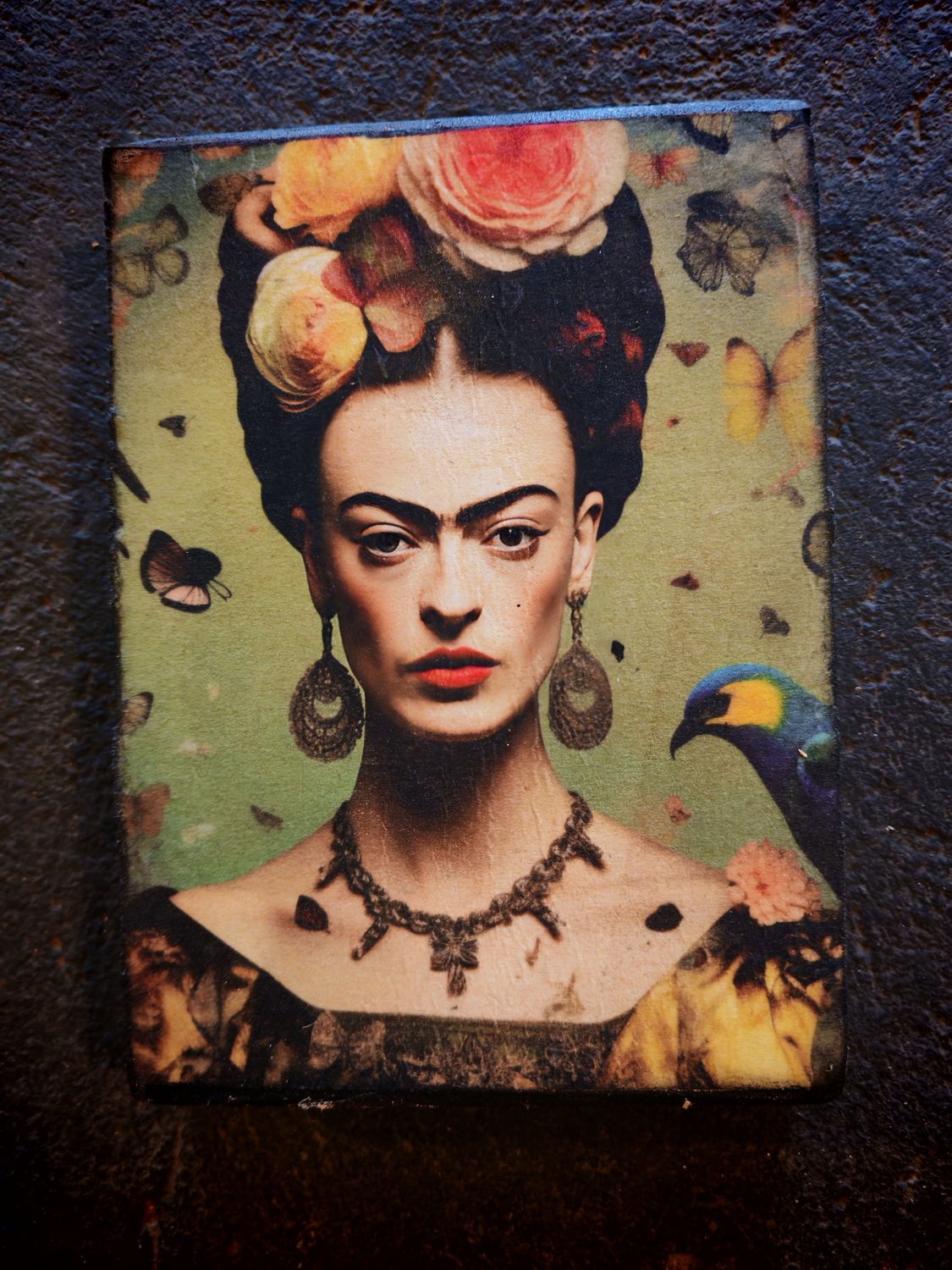 FRIDA KAHLO WOODEN BLOCK