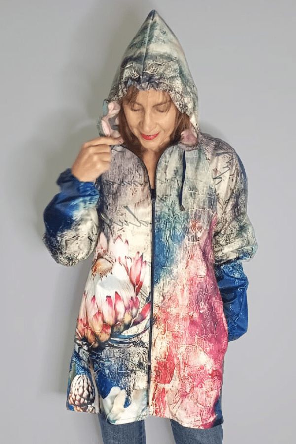 PASSIONATE PROTEA RAINCOAT