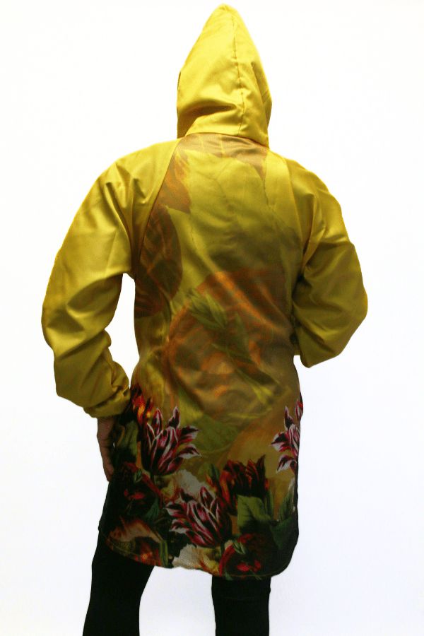 MUSTARD FLORALS RAINCOAT