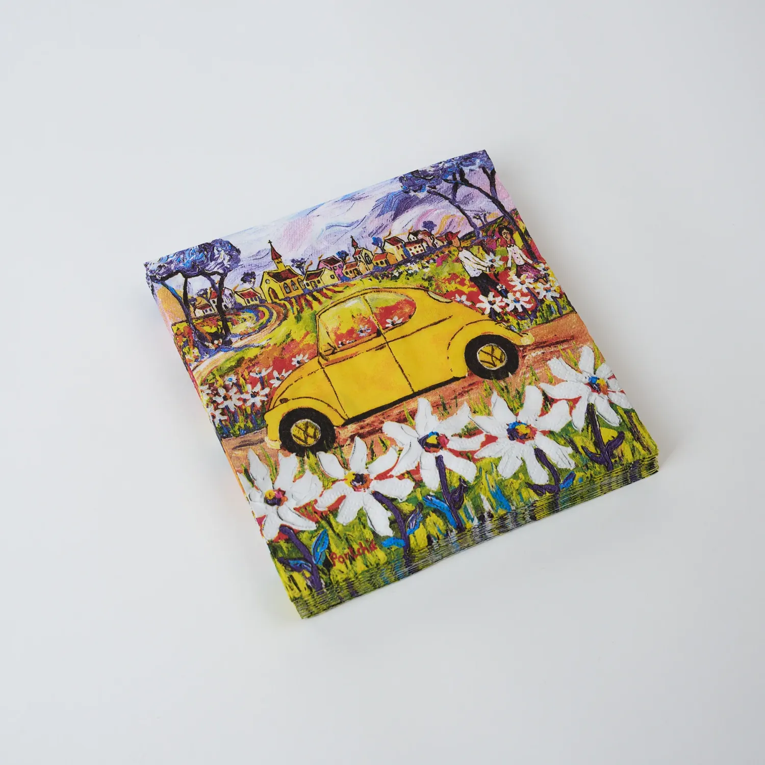 YELLOW BEETLE PAPER NAPKINS