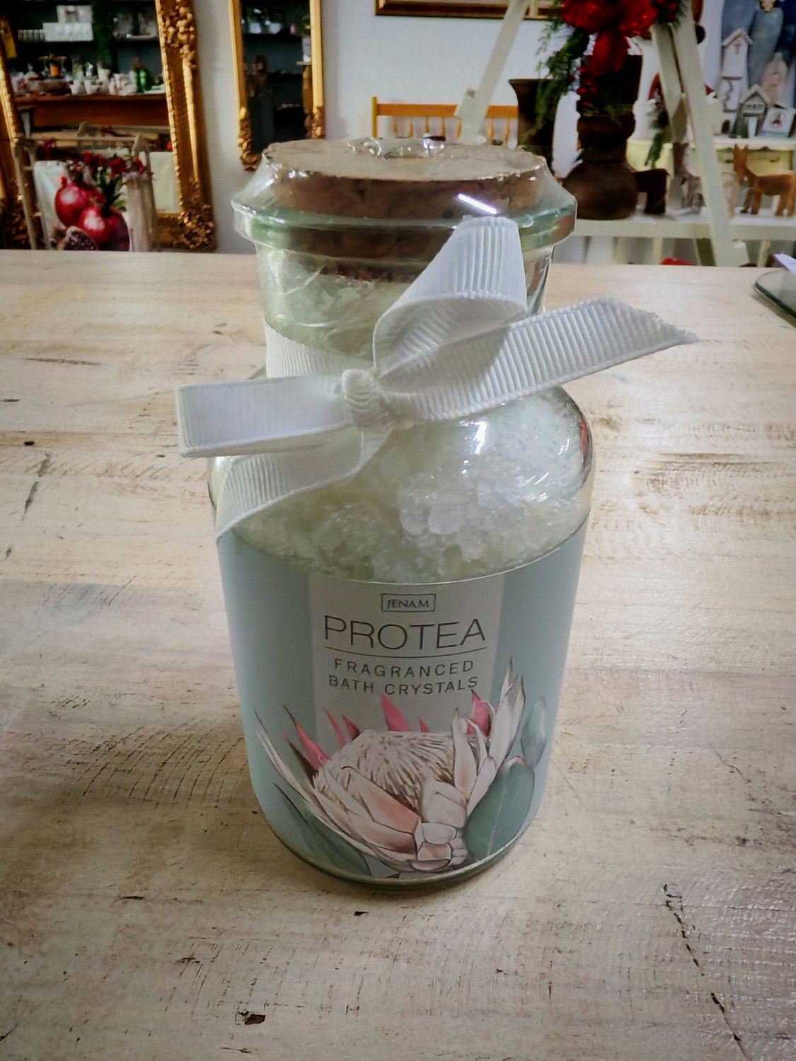 BATH CRYSTALS - PROTEA ( GLASS JAR)