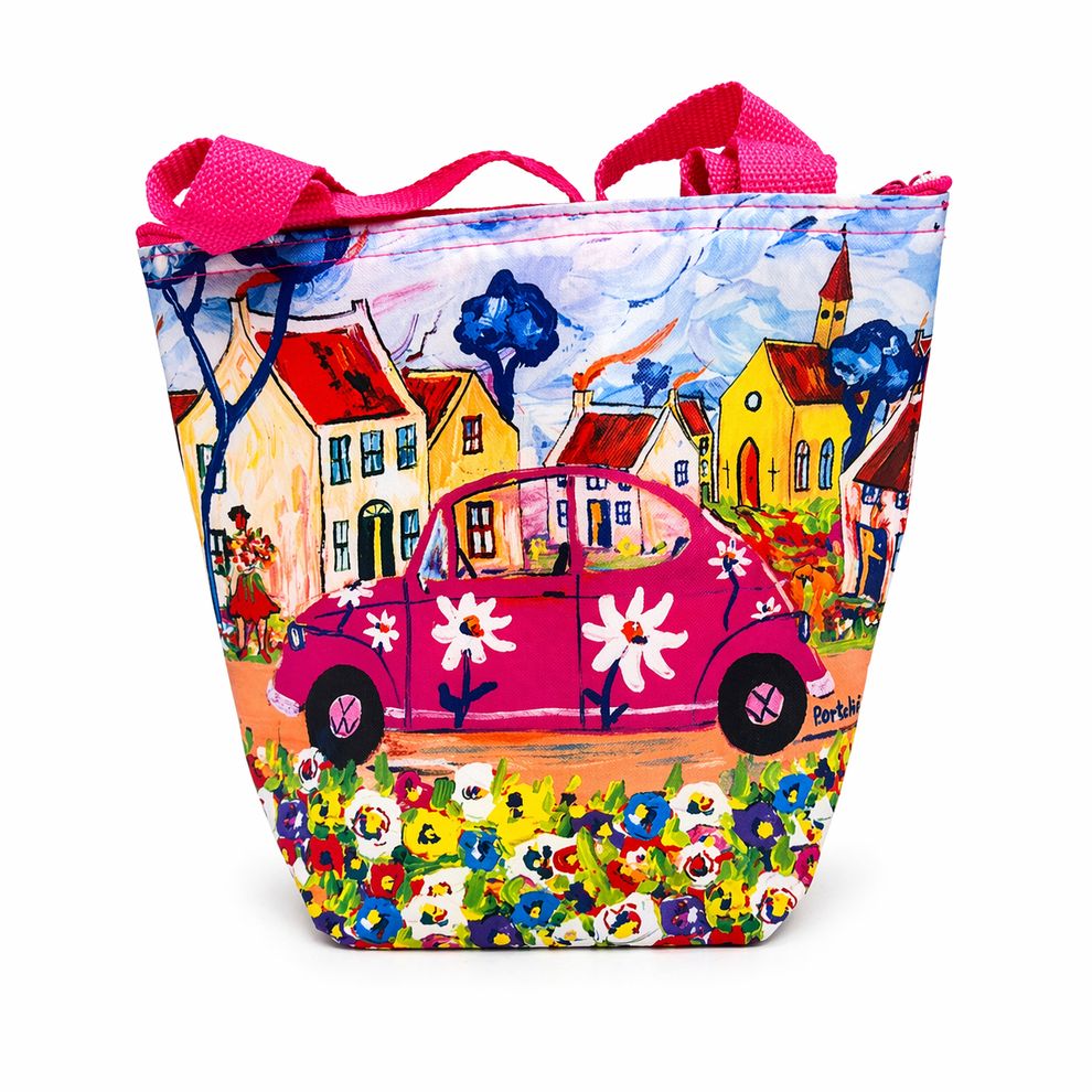 PINK BEETLE LUNCH BAG - PORTCHIE