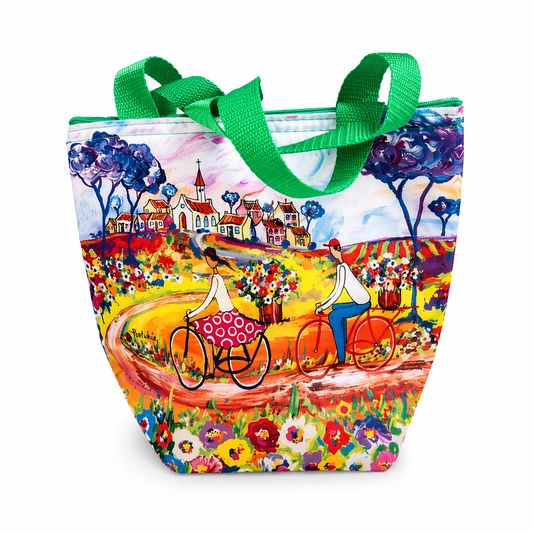 CHILDREN ON BICYCLES LUNCH BAG - PORTCHIE
