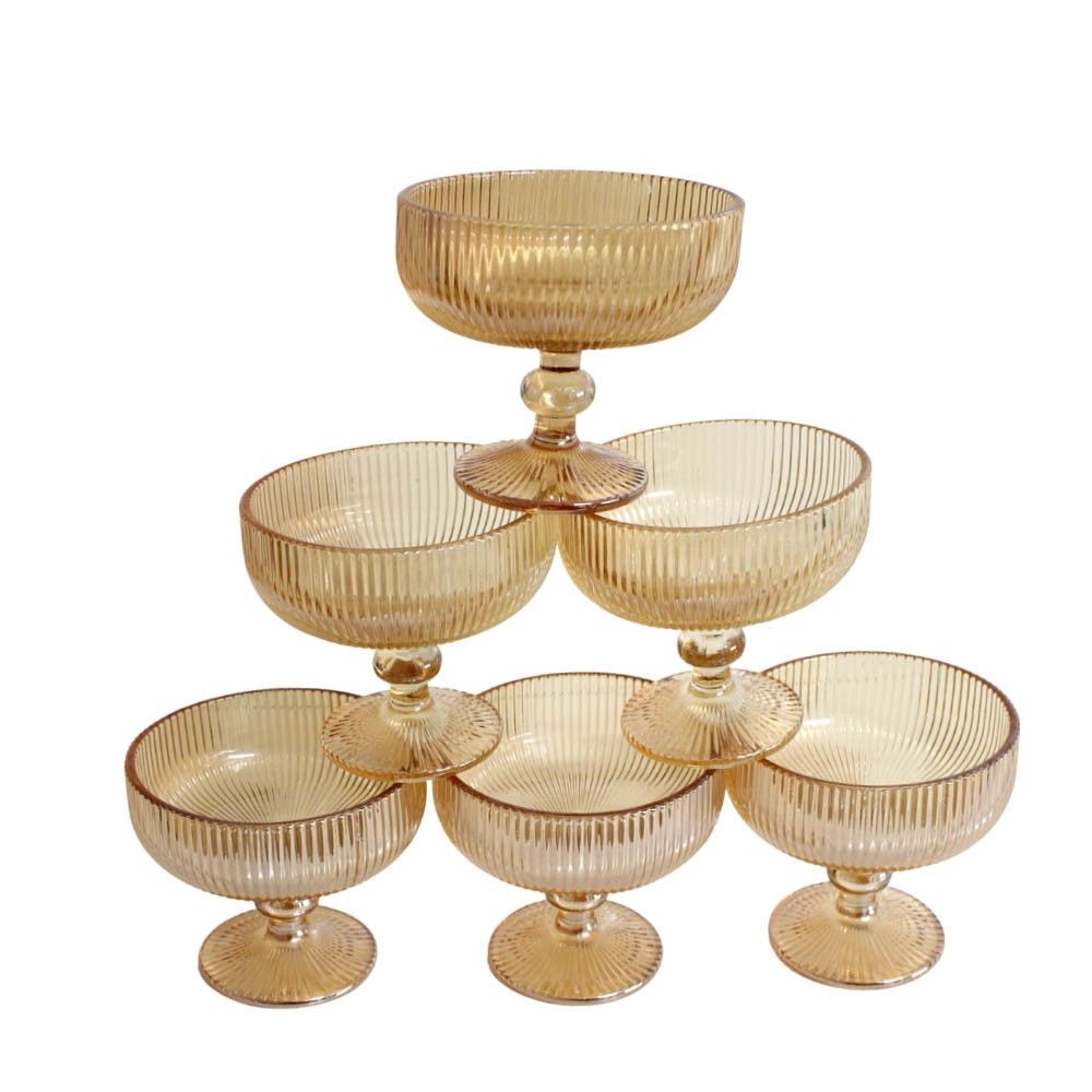 DIAMOND PATTERN GLASS BOWLS