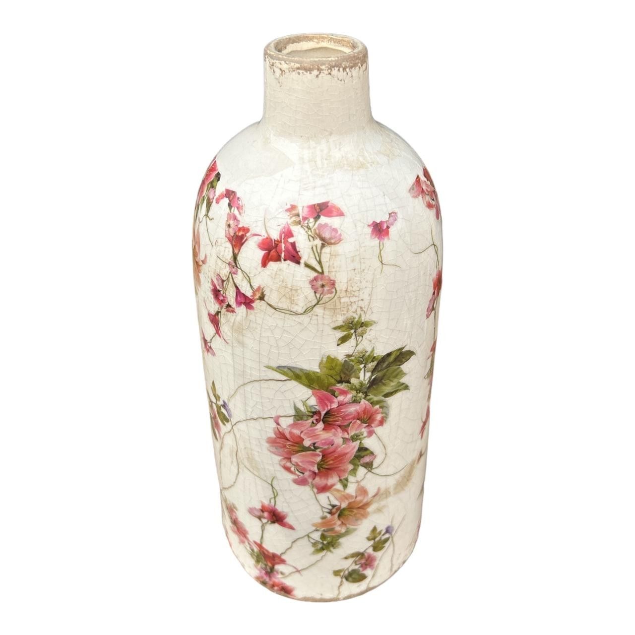 Pink floral vase