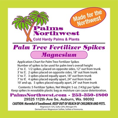Palm Tree Fertilizer Spikes, Magnesium