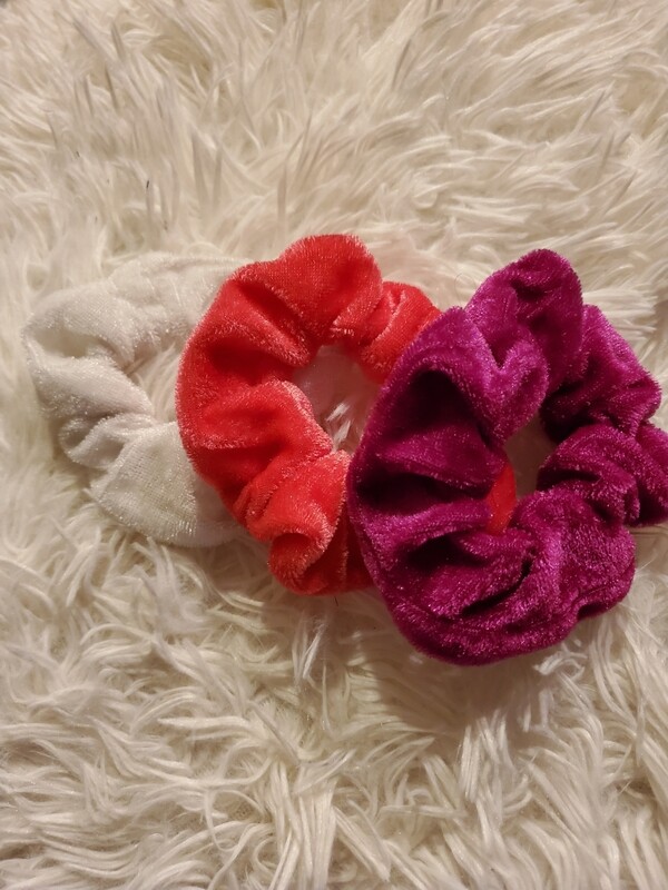 &quot;Pink Sun&quot; Scrunchie Set