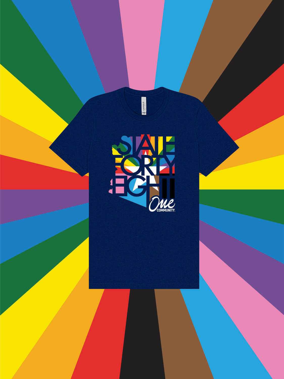 ONE COMMUNITY | Navy Pride tee