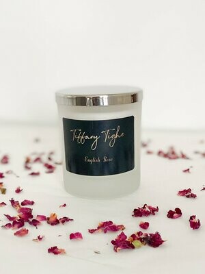 English Rose frosted candle 30cl