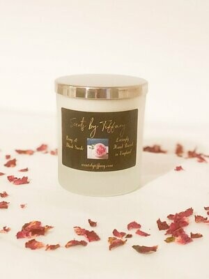 Peony & Blush Suede 30cl Frosted glass