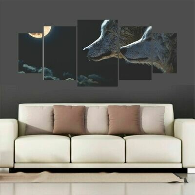 Quadro Painel Mosaico MDF 5 partes ref. 1134