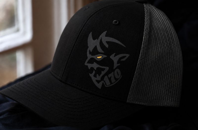 LEGION MADE DEMON 170 DARK GREY/BLK TRUCKER CAP