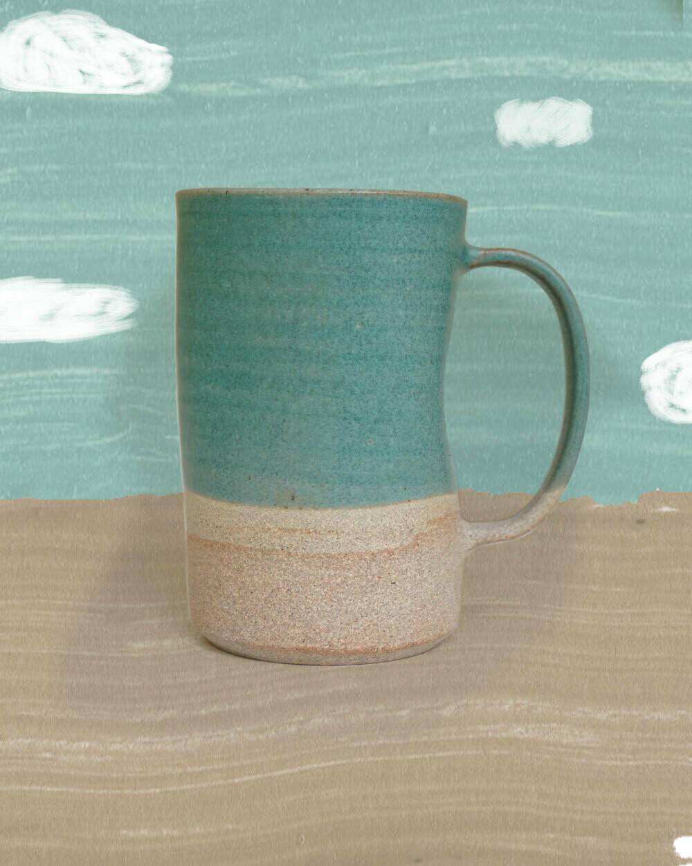 Coral Blue Pint Mug