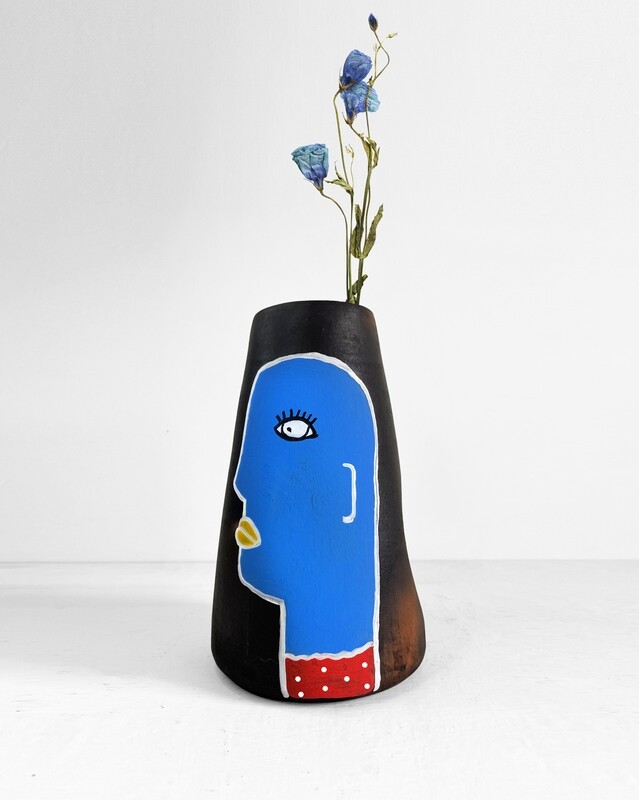 Sage Blue Vase