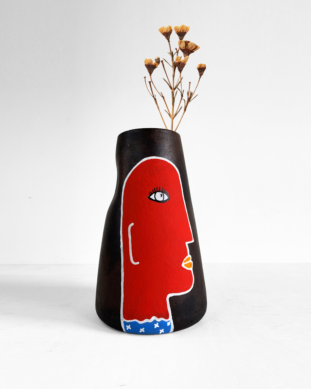 Sage Red Vase