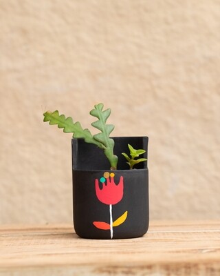 Hibiscus Terracotta Planter (Medium)