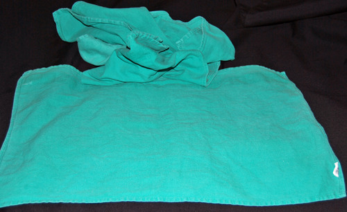 50 Lb. Box of Reclaimed Green Huck Surgical Towels