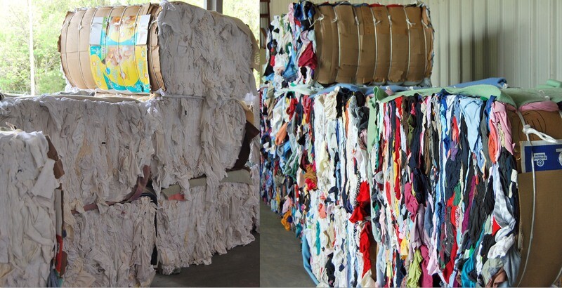 Bales of Reclaimed T-Shirt Rags - Price Negotiable