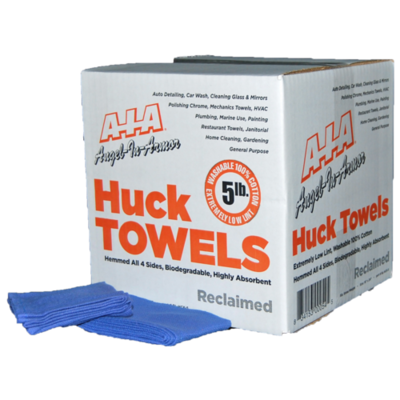 5 Lb. Box of Reclaimed Blue Huck Surgical Towels