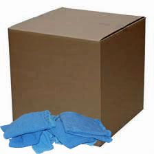 Angel-in-Armor Blue Surgical Towels – 50lb Bulk Box of 100% Cotton Cleaning Rags
