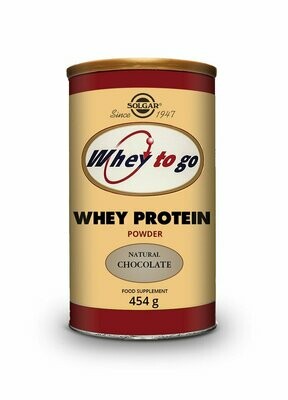 Whey To Go Proteína de suero en polvo (Sabor chocolate) - 454 g SOLGAR