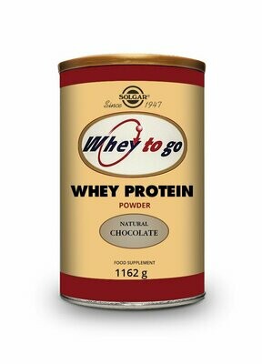 Whey To Go Proteína de suero en polvo (Sabor chocolate) - 1.162 g. SOLGAR